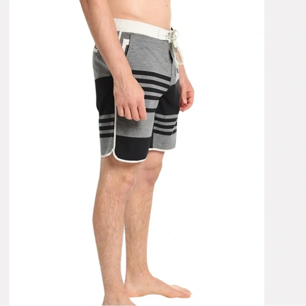 Vuori Gray and Black Men's Cruise Boardshort Size L